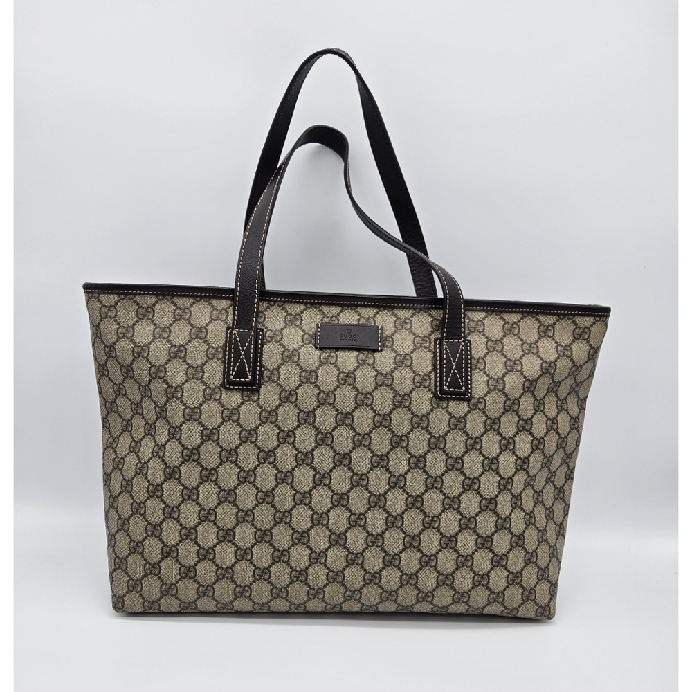 Authentic Gucci GG Supreme Tote #4176M